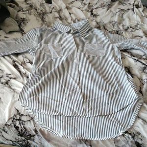 Striped button up